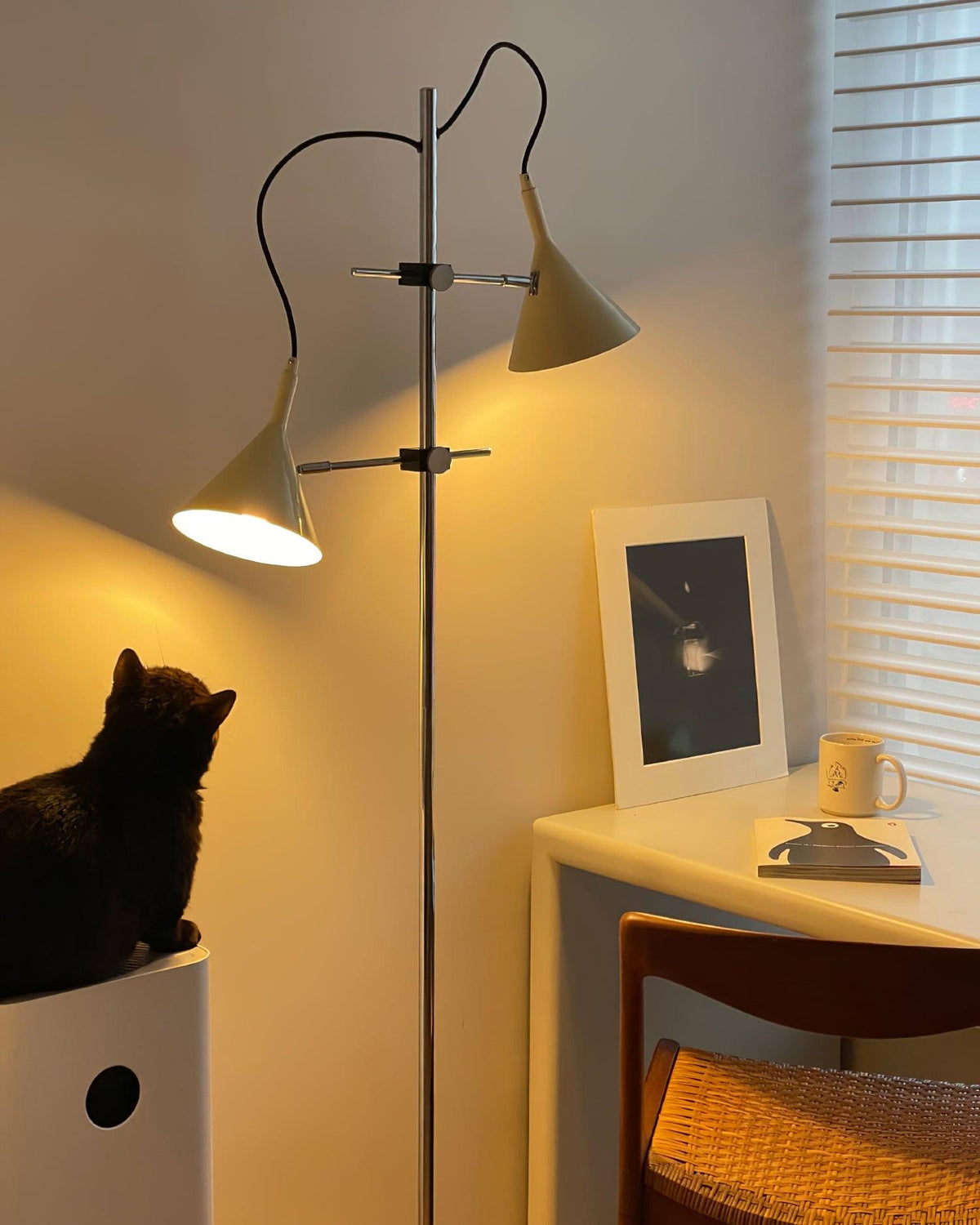 Laiton vloerlamp