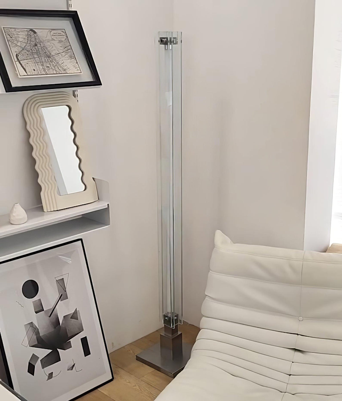 Avthaaril vloerlamp van acryl