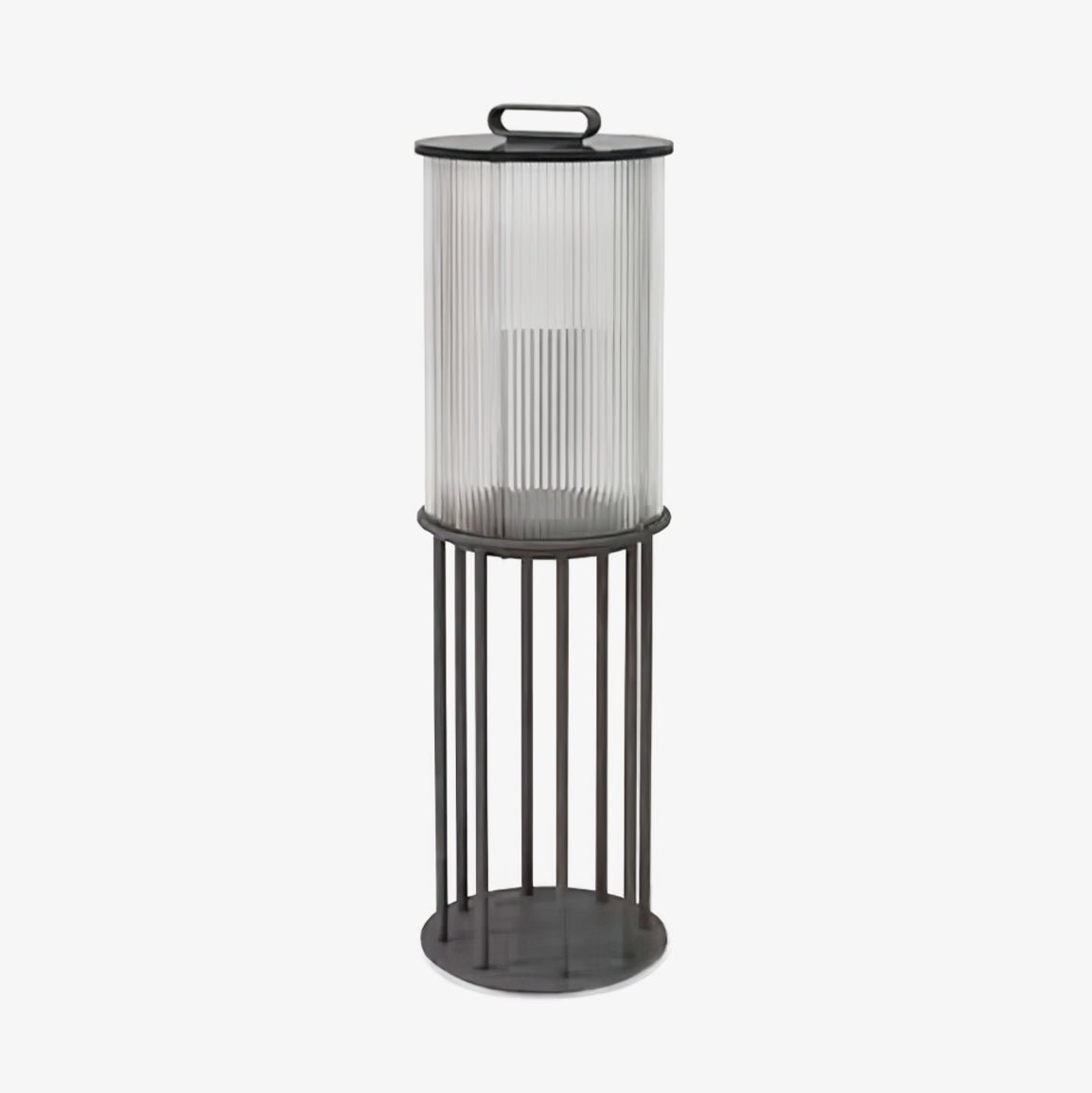 Niri vloerlamp van staal en acryl met minimalistisch ontwerp