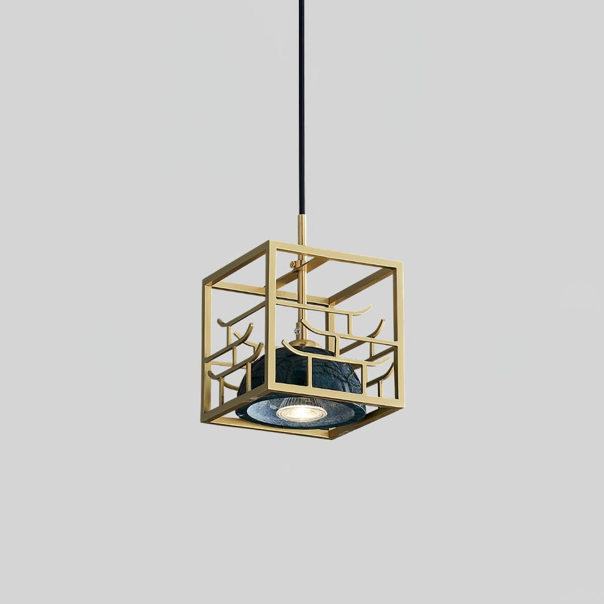 Cubo Moderne hanglamp van messing