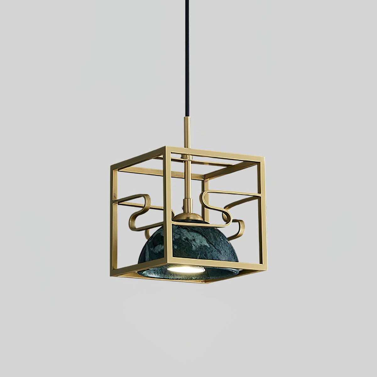 Cubo Moderne hanglamp van messing