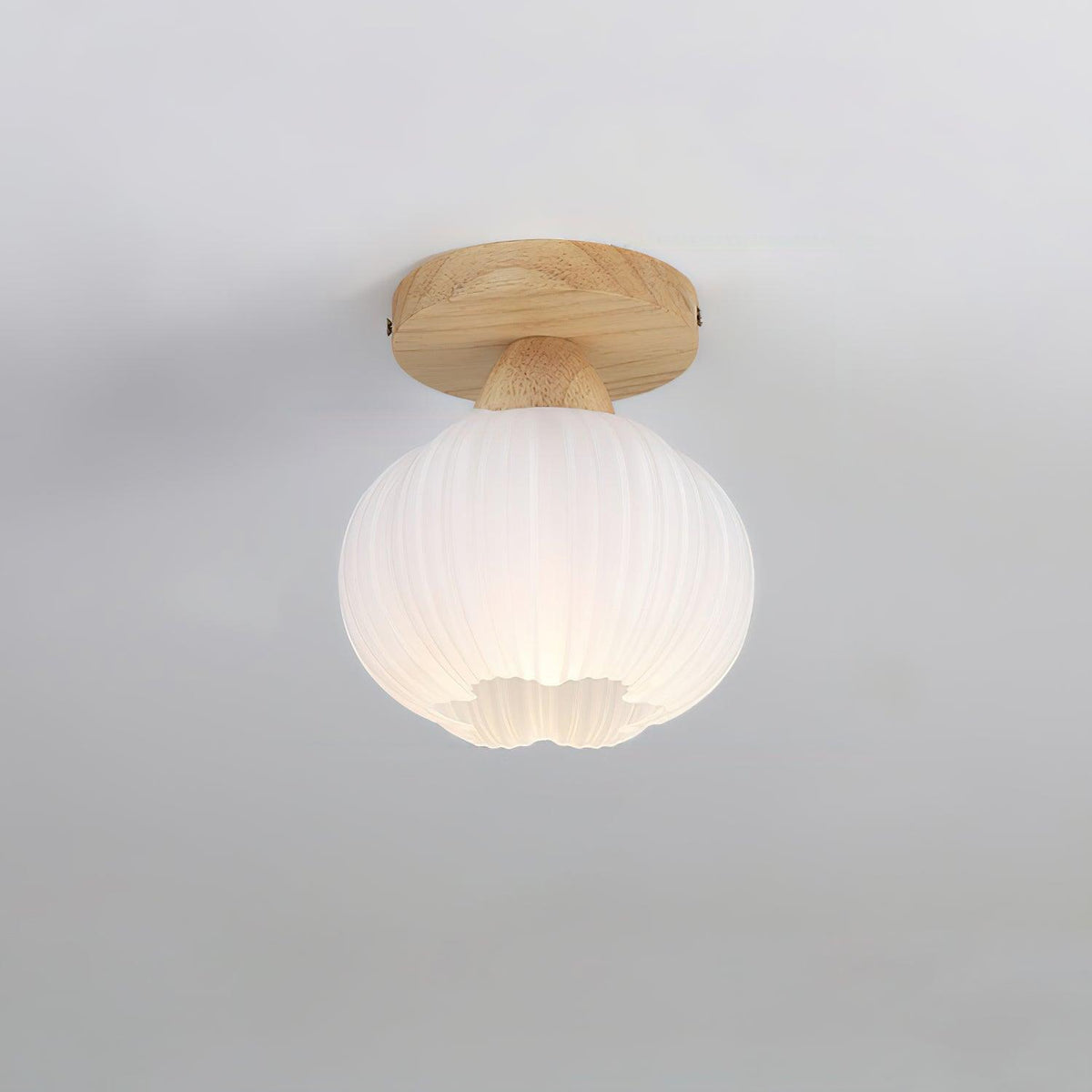 Dura Grote Bloemzak plafondlamp van Hout