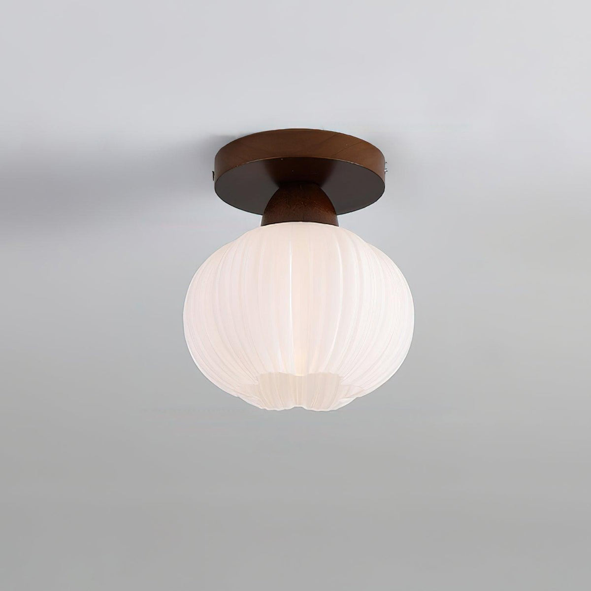 Dura Grote Bloemzak plafondlamp van Hout