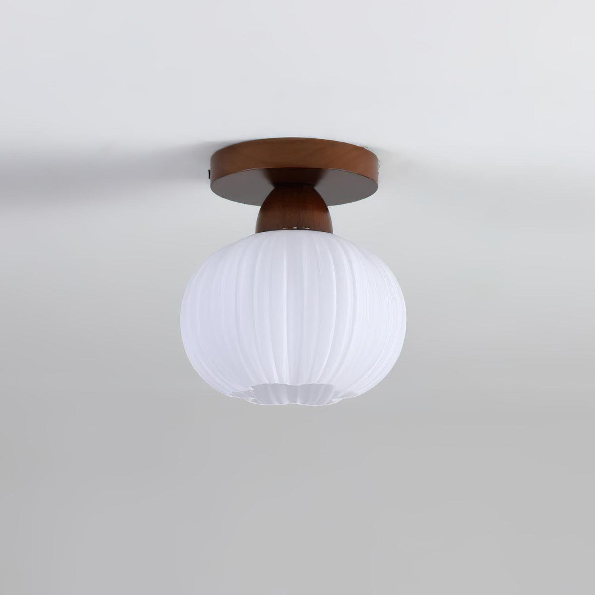 Dura Grote Bloemzak plafondlamp van Hout