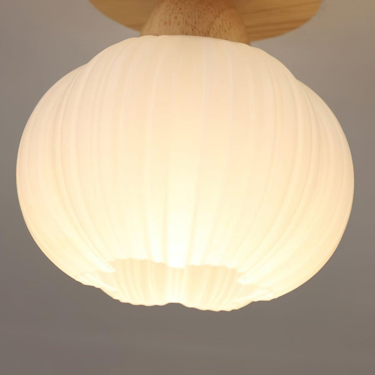 Dura Grote Bloemzak plafondlamp van Hout