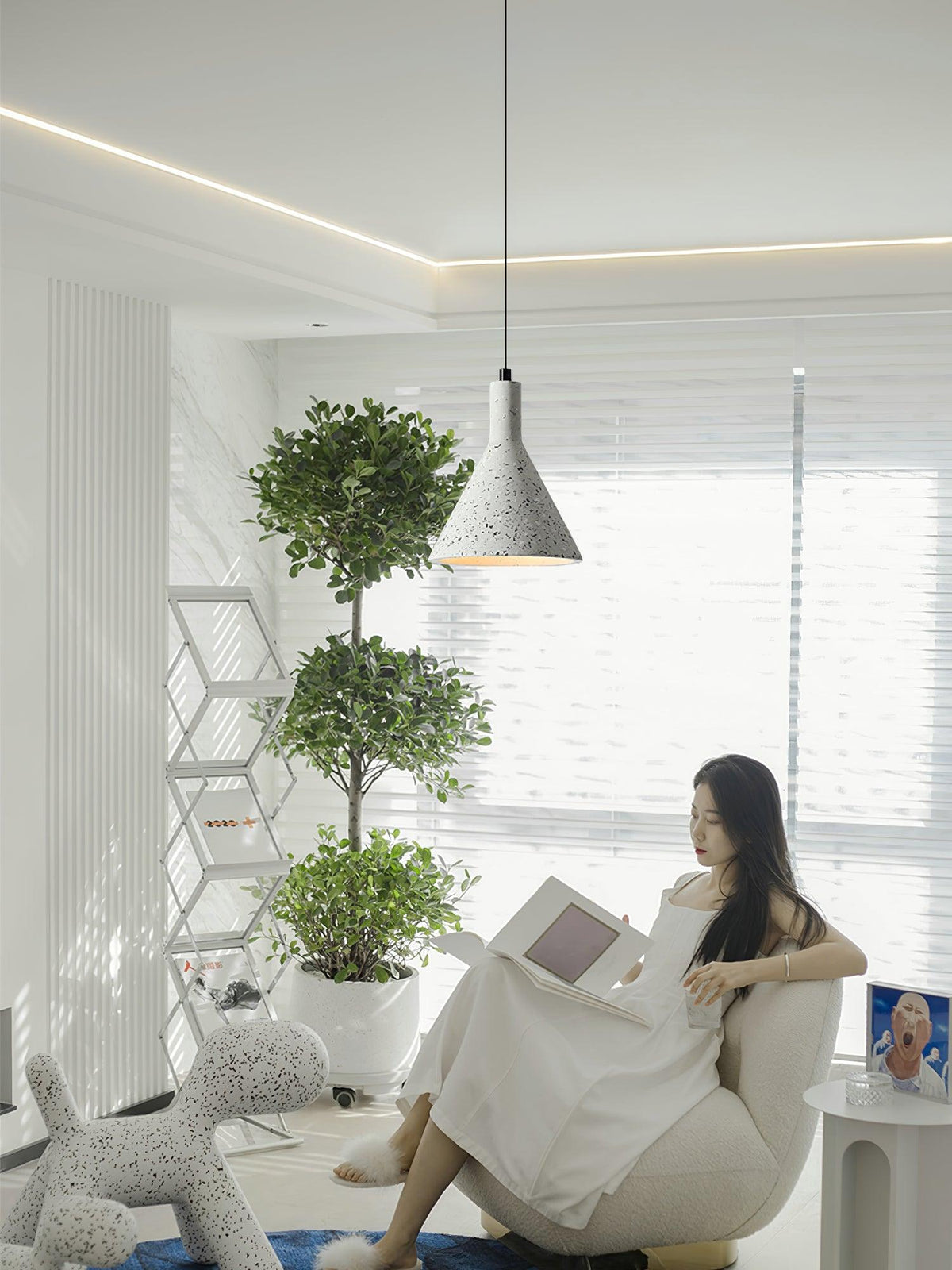 Marisaya Minimalistische hanglamp van beton