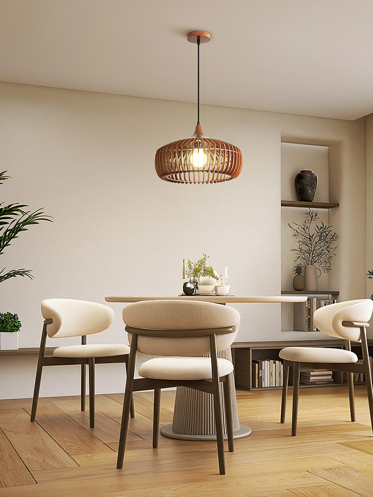 Lixu houten retro hanglamp