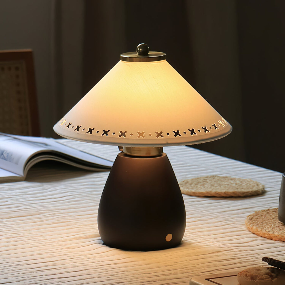 Moire tafellamp