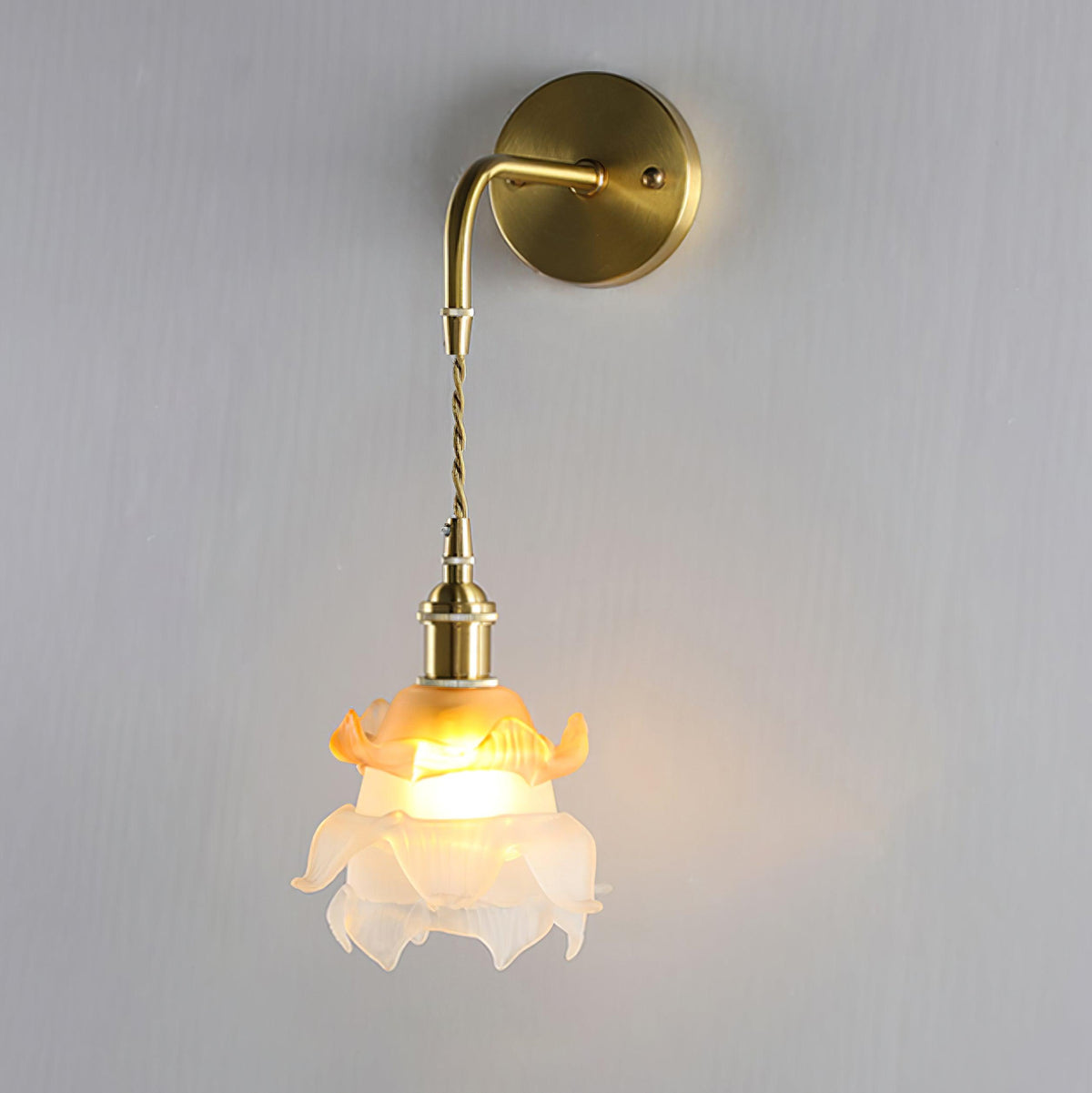 Amarira Premium elegantie wandlamp van messing en glas