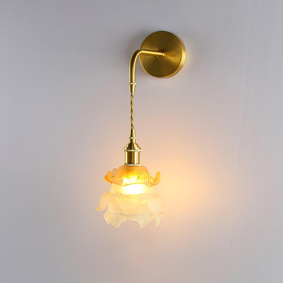 Amarira Premium elegantie wandlamp van messing en glas