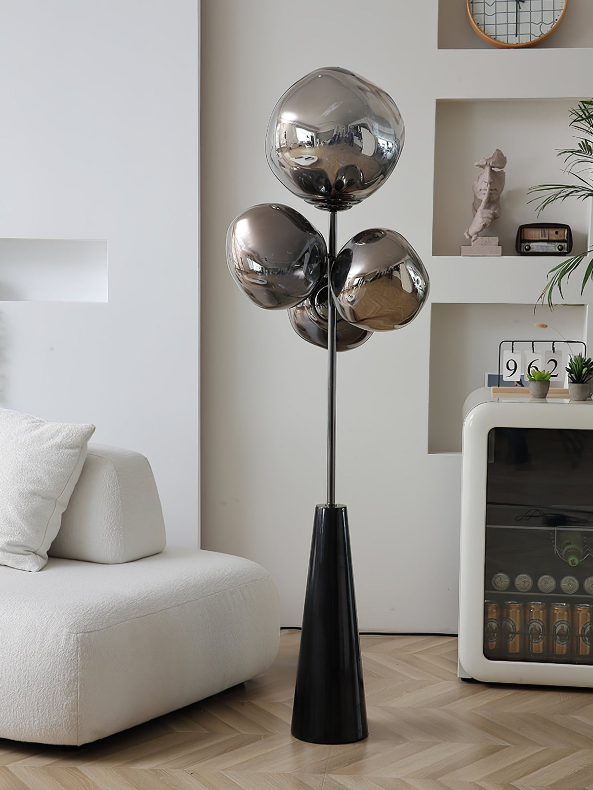 Viri moderne vloerlamp met marmer