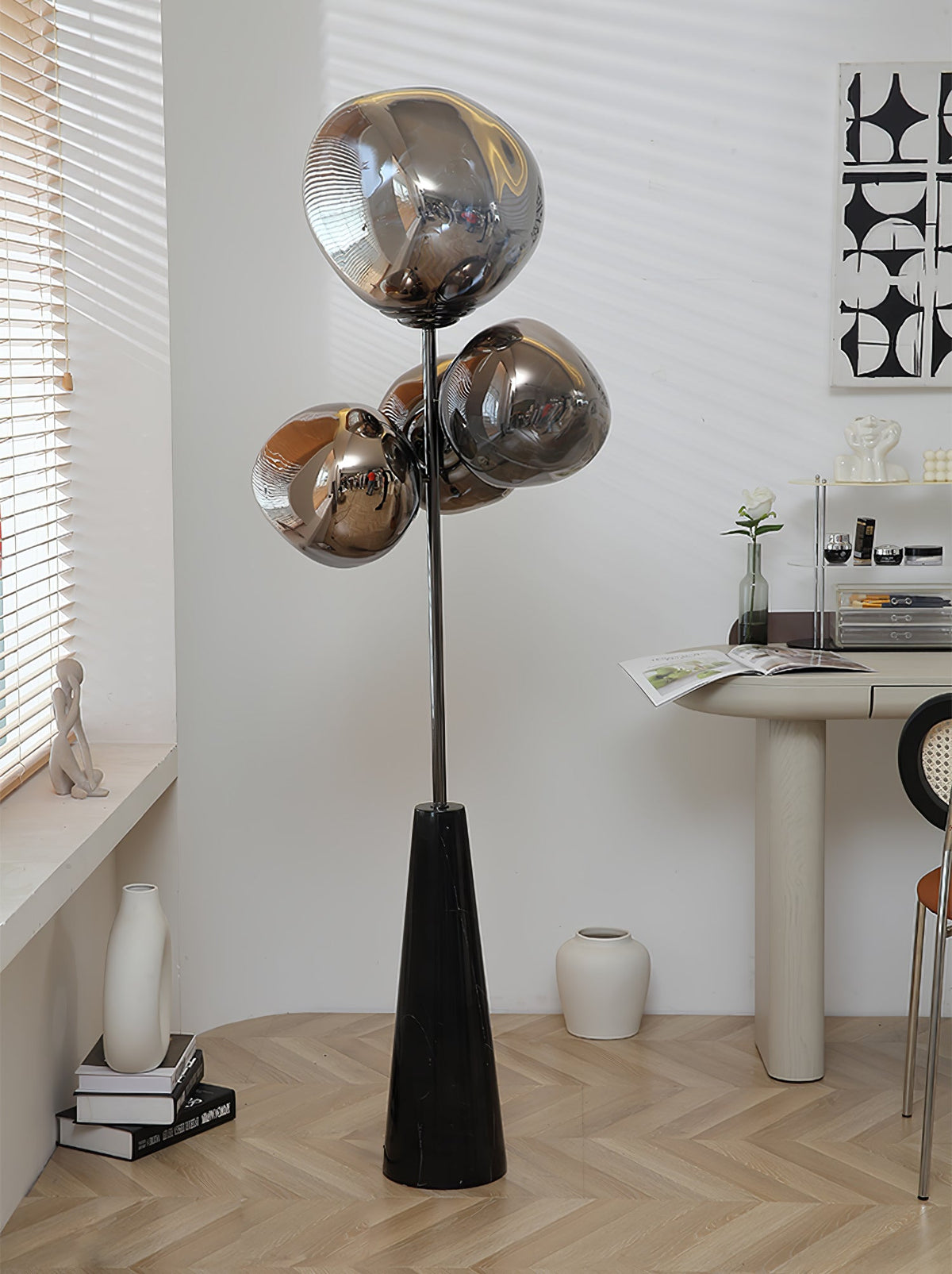 Viri moderne vloerlamp met marmer