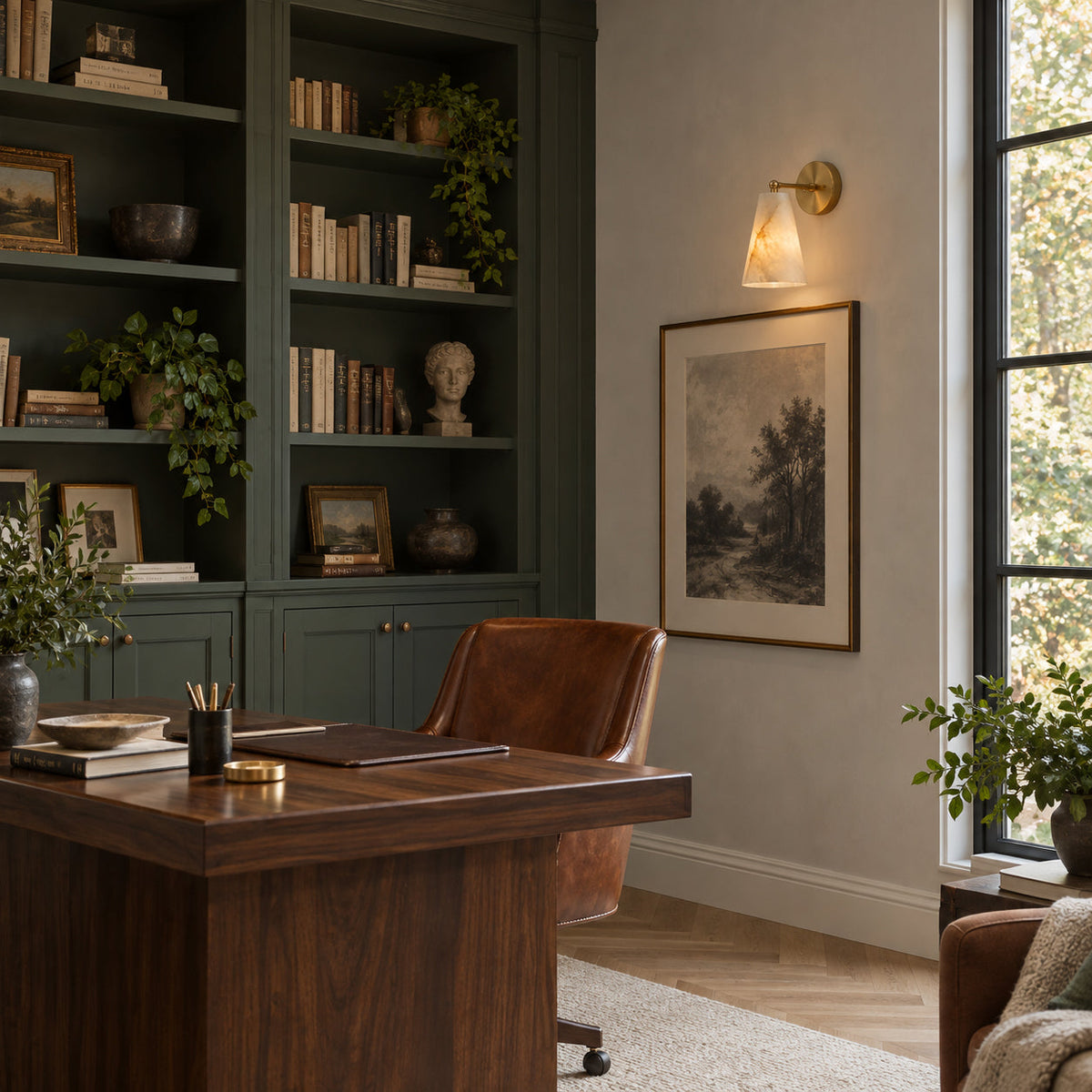 Castercombe Albasten wandlamp