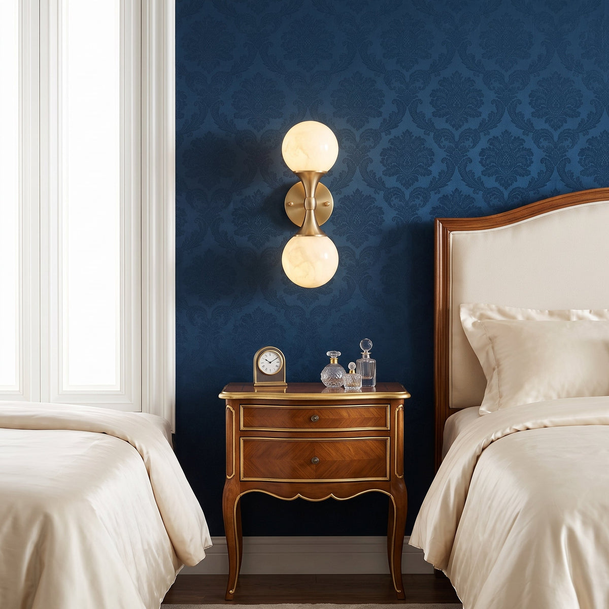 Ulverford dual albast wandlamp