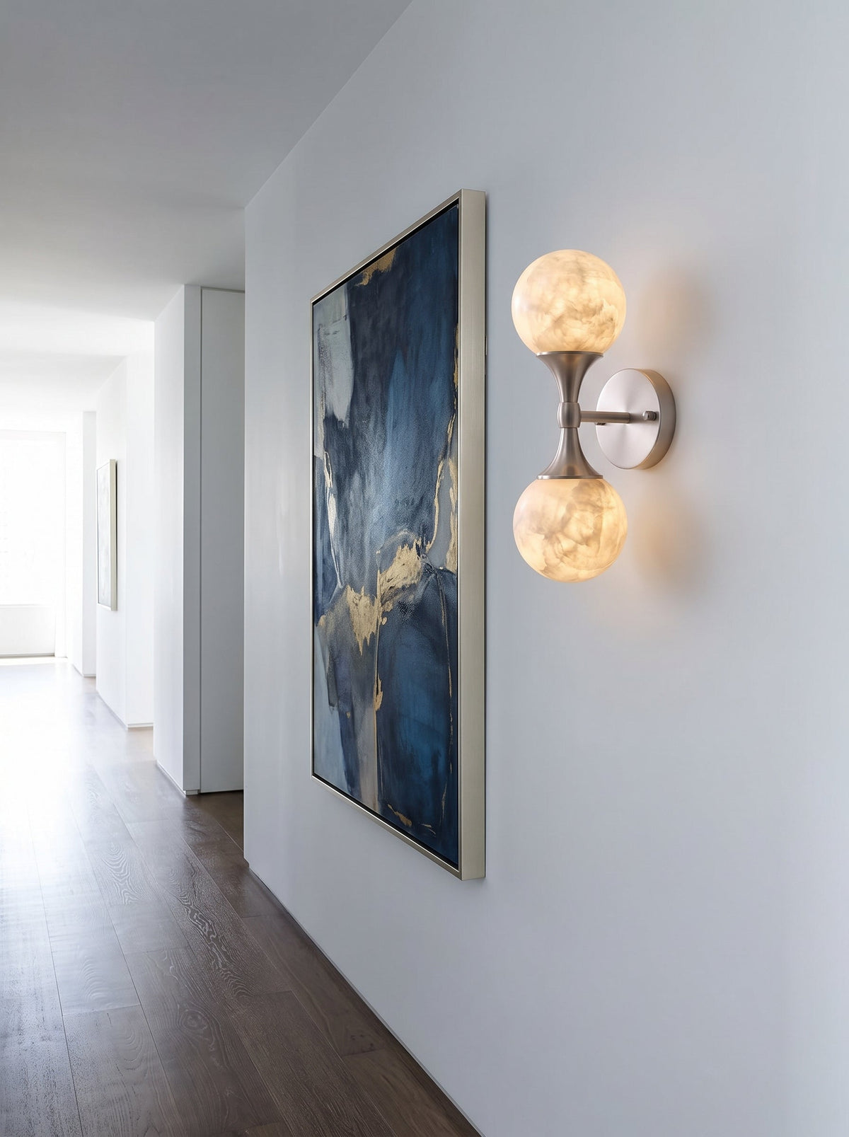 Ulverford dual albast wandlamp