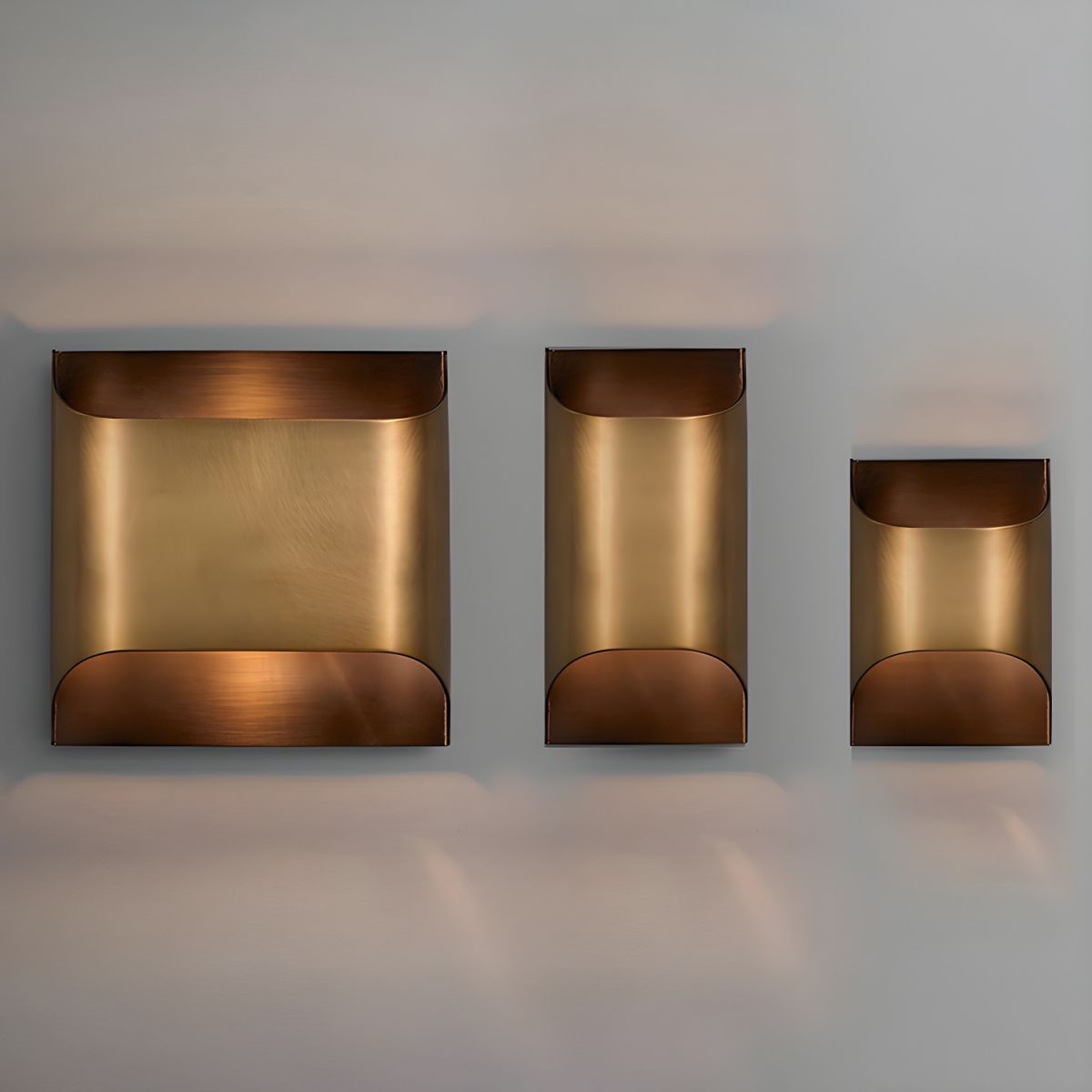Hardy wandlamp van messing