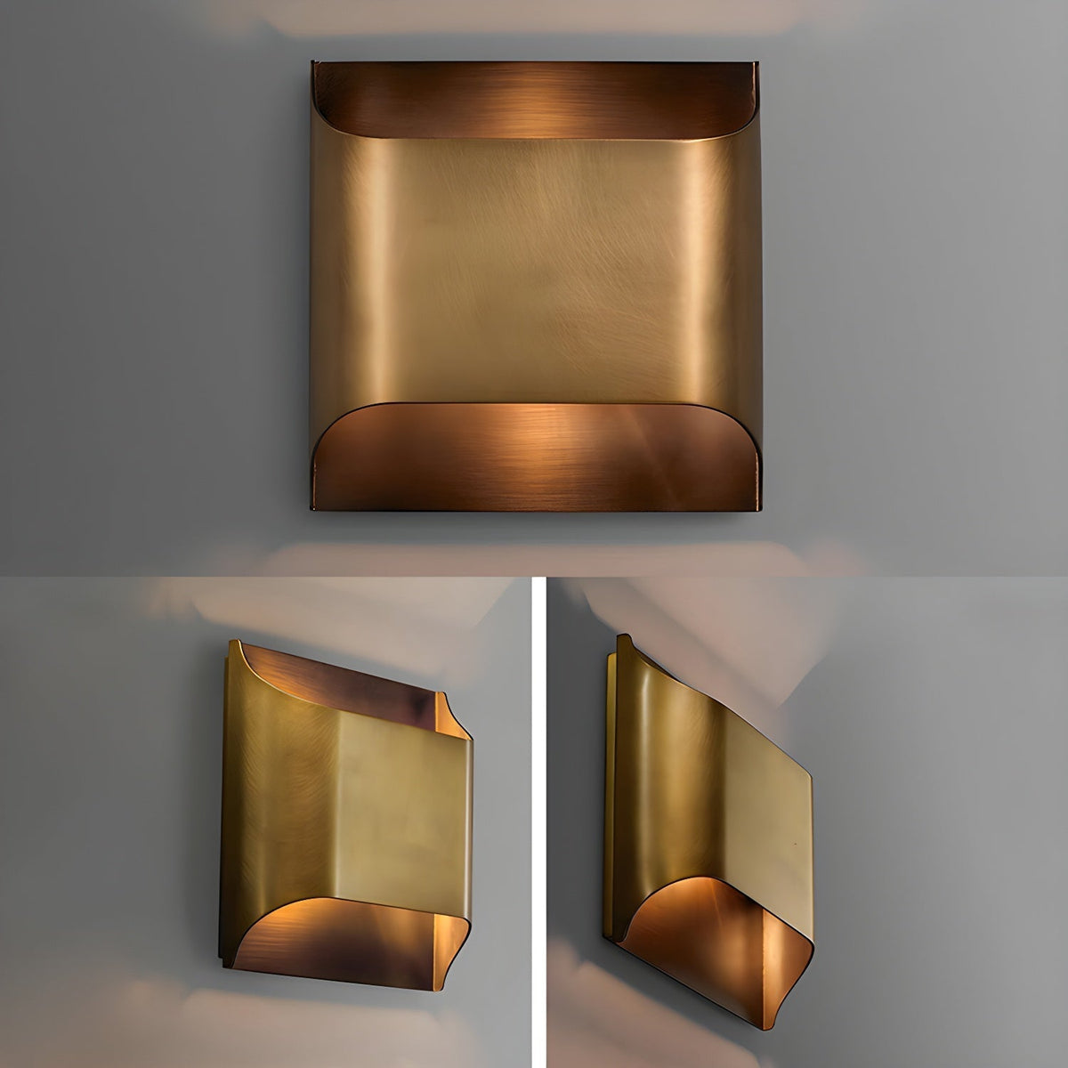 Hardy wandlamp van messing