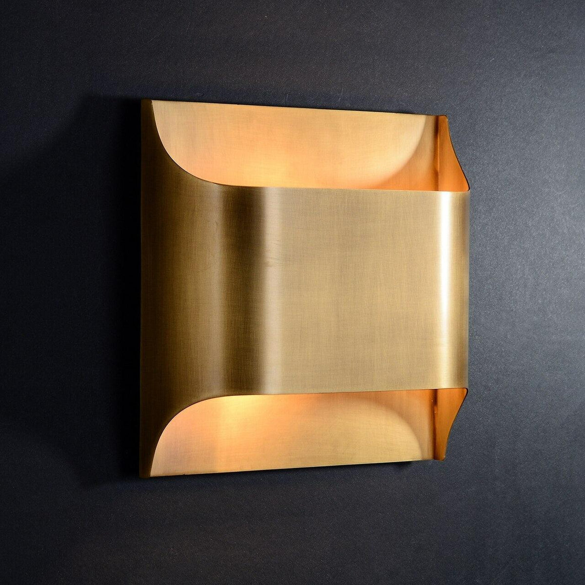 Hardy wandlamp van messing