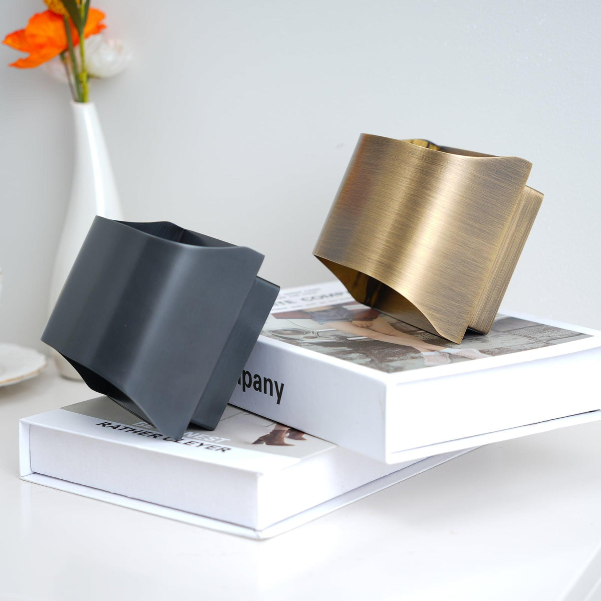 Hardy wandlamp van messing