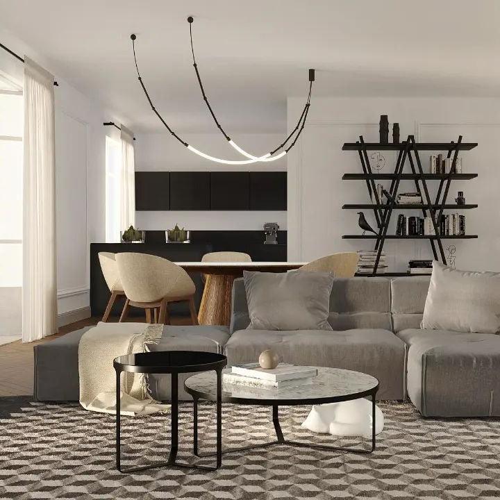 Rio Kroonluchter Leda LED Flexibel Modern Sculpturaal