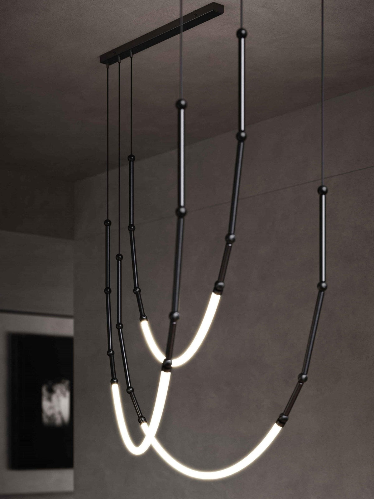 Rio Kroonluchter Leda LED Flexibel Modern Sculpturaal