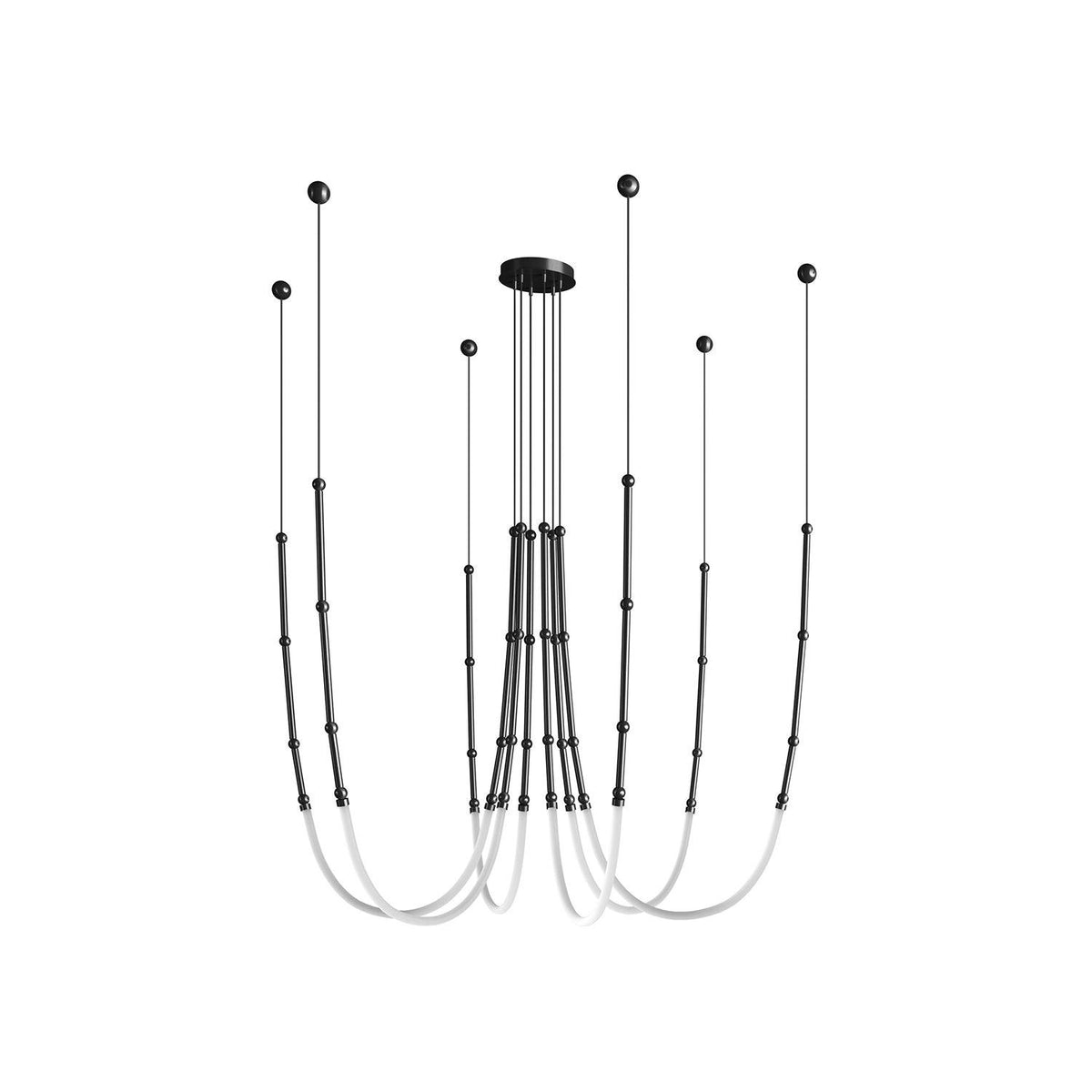 Rio Kroonluchter Leda LED Flexibel Modern Sculpturaal