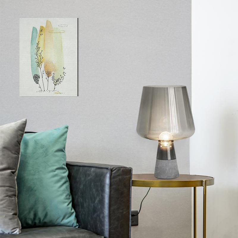 Elairella minimalistische tafellamp van cement