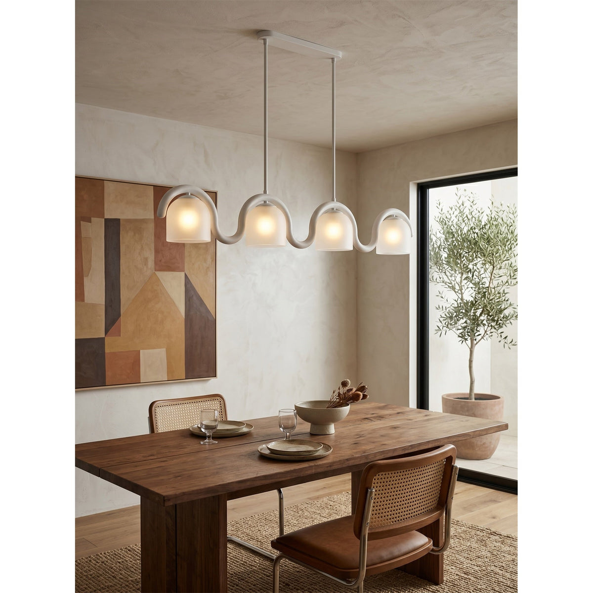 Lenox Linear glas Kroonluchter