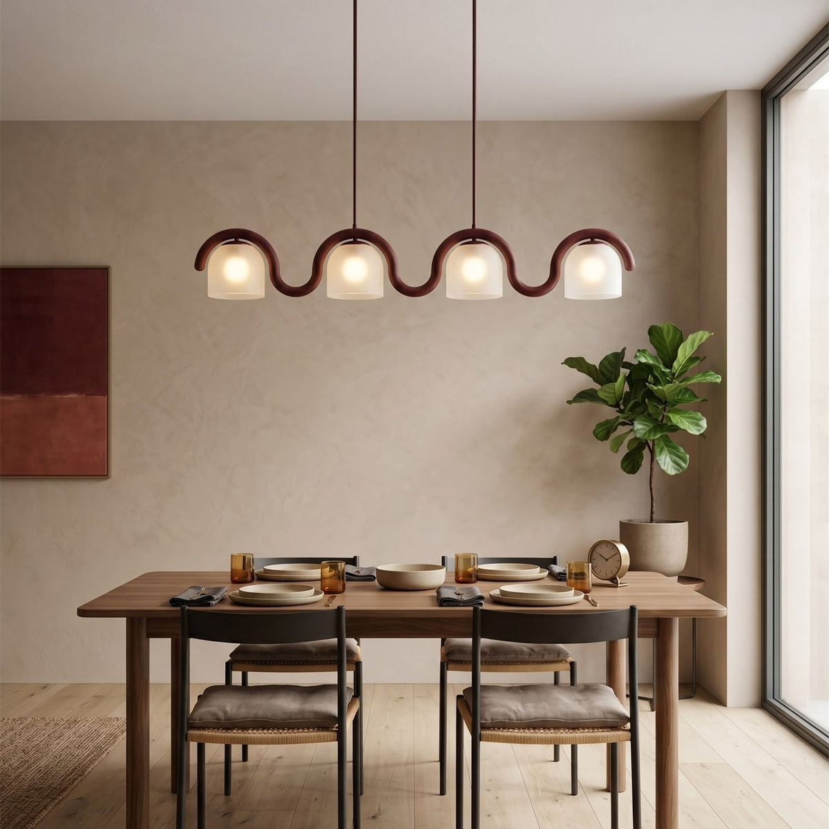 Lenox Linear glas Kroonluchter