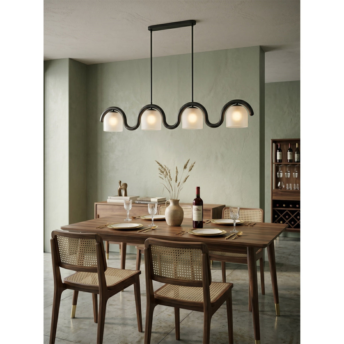 Lenox Linear glas Kroonluchter