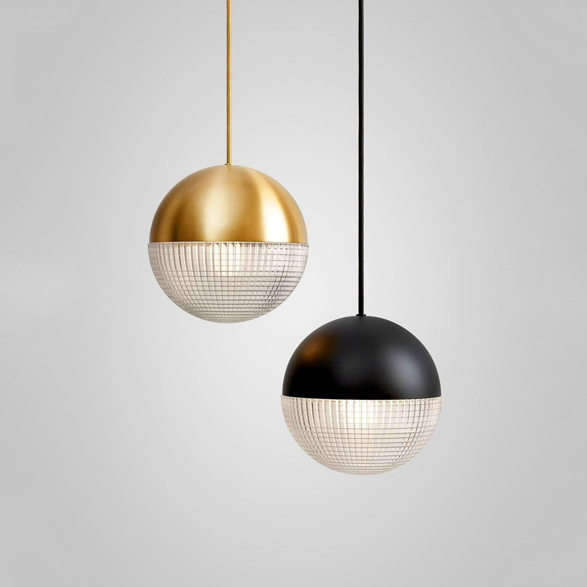 Kevelo Moderne hanglamp van messing glas