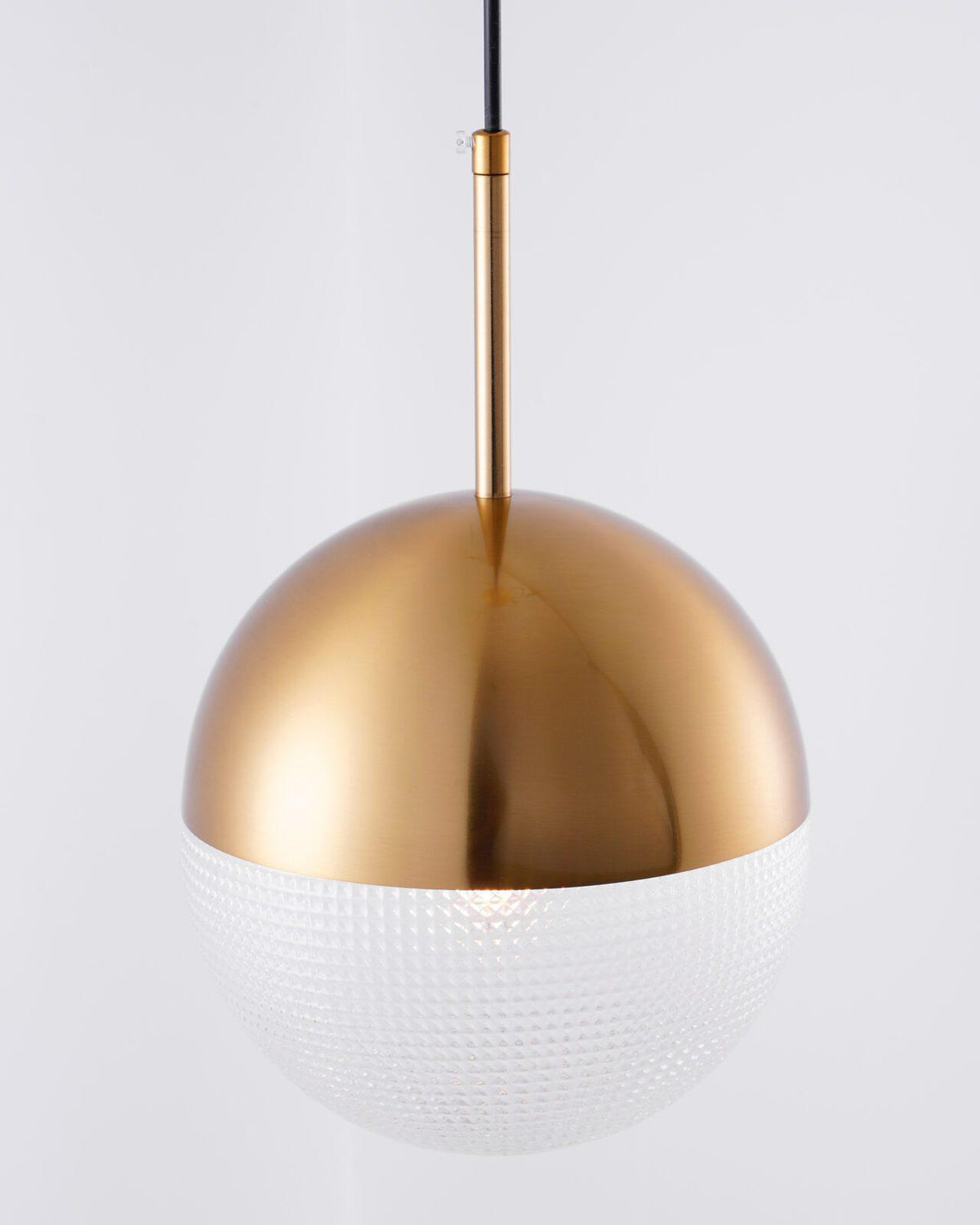 Kevelo Moderne hanglamp van messing glas