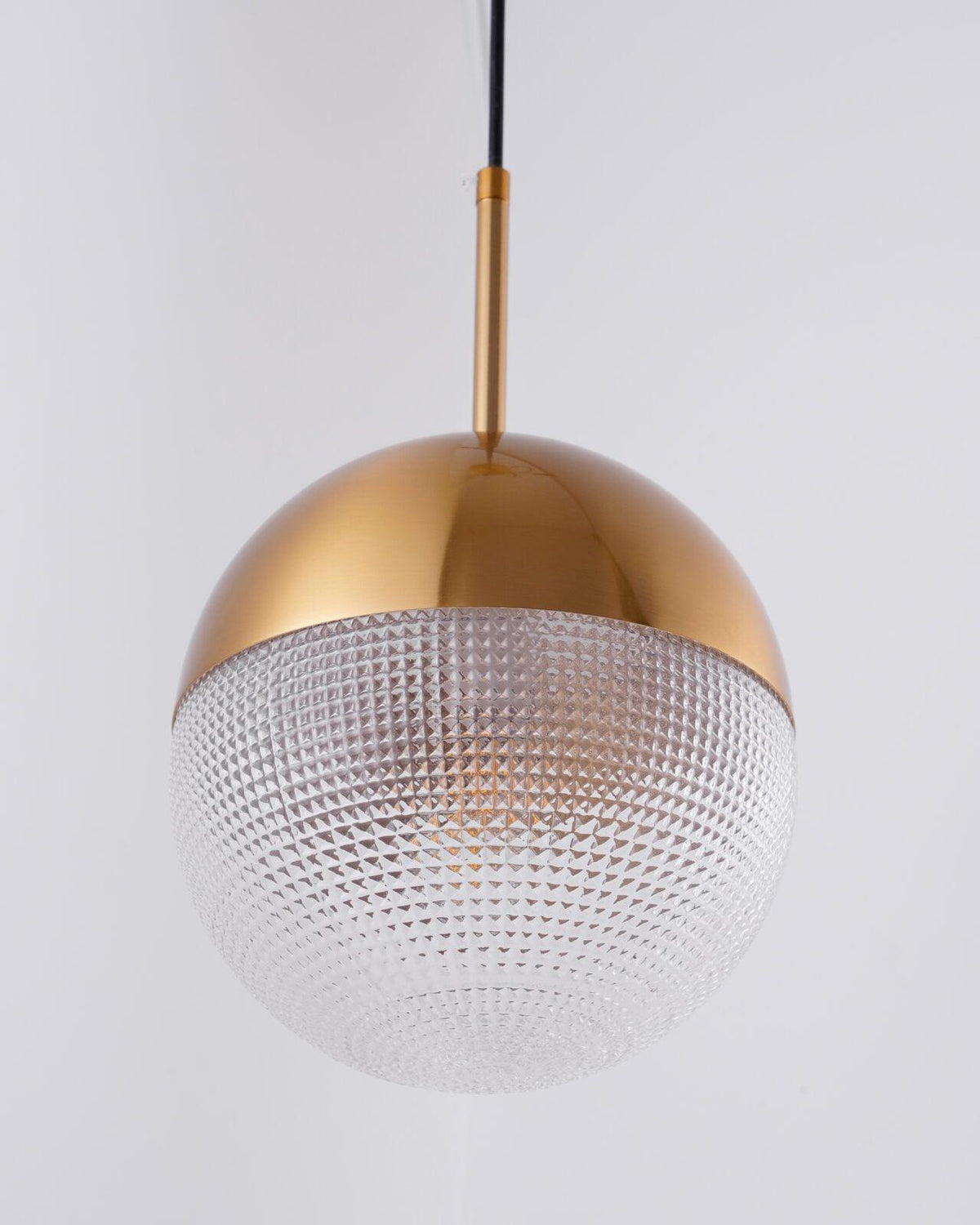 Kevelo Moderne hanglamp van messing glas