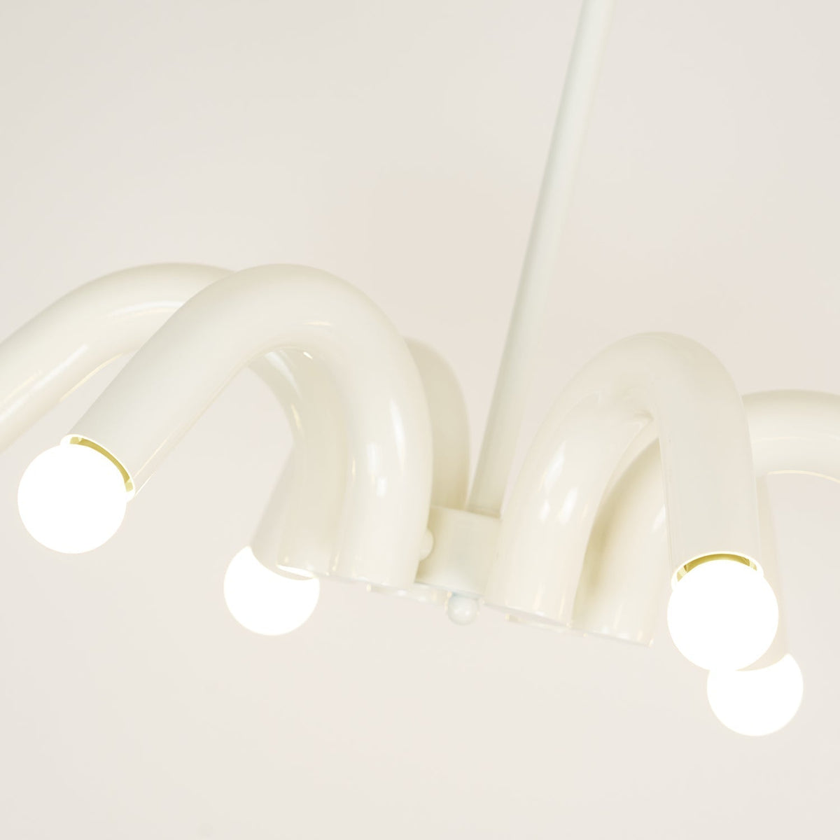 Fivelle Moderne kroonluchter van beige metaal met meerdere armen