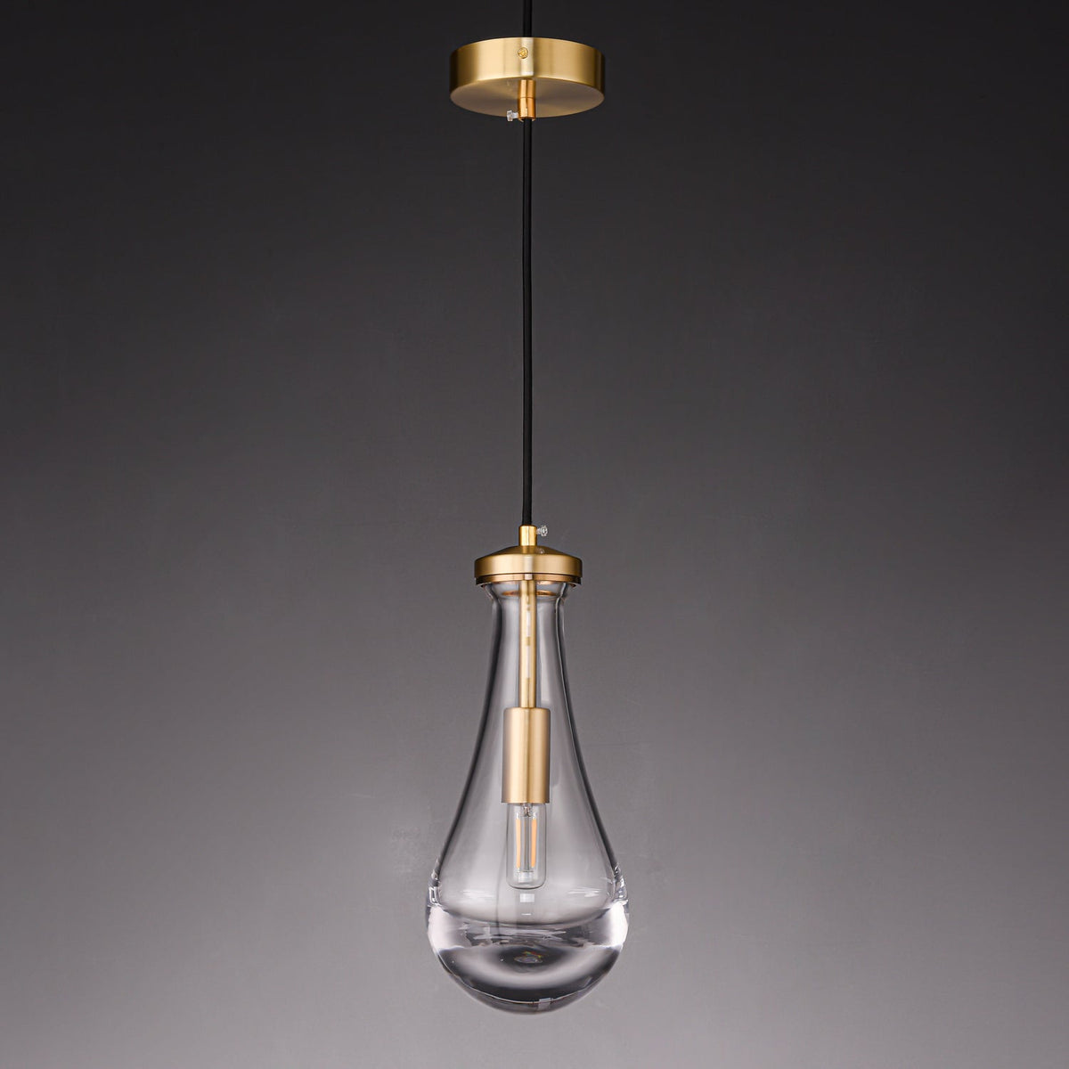 Votheor Moderne minimalistische hanglamp van messing en glas