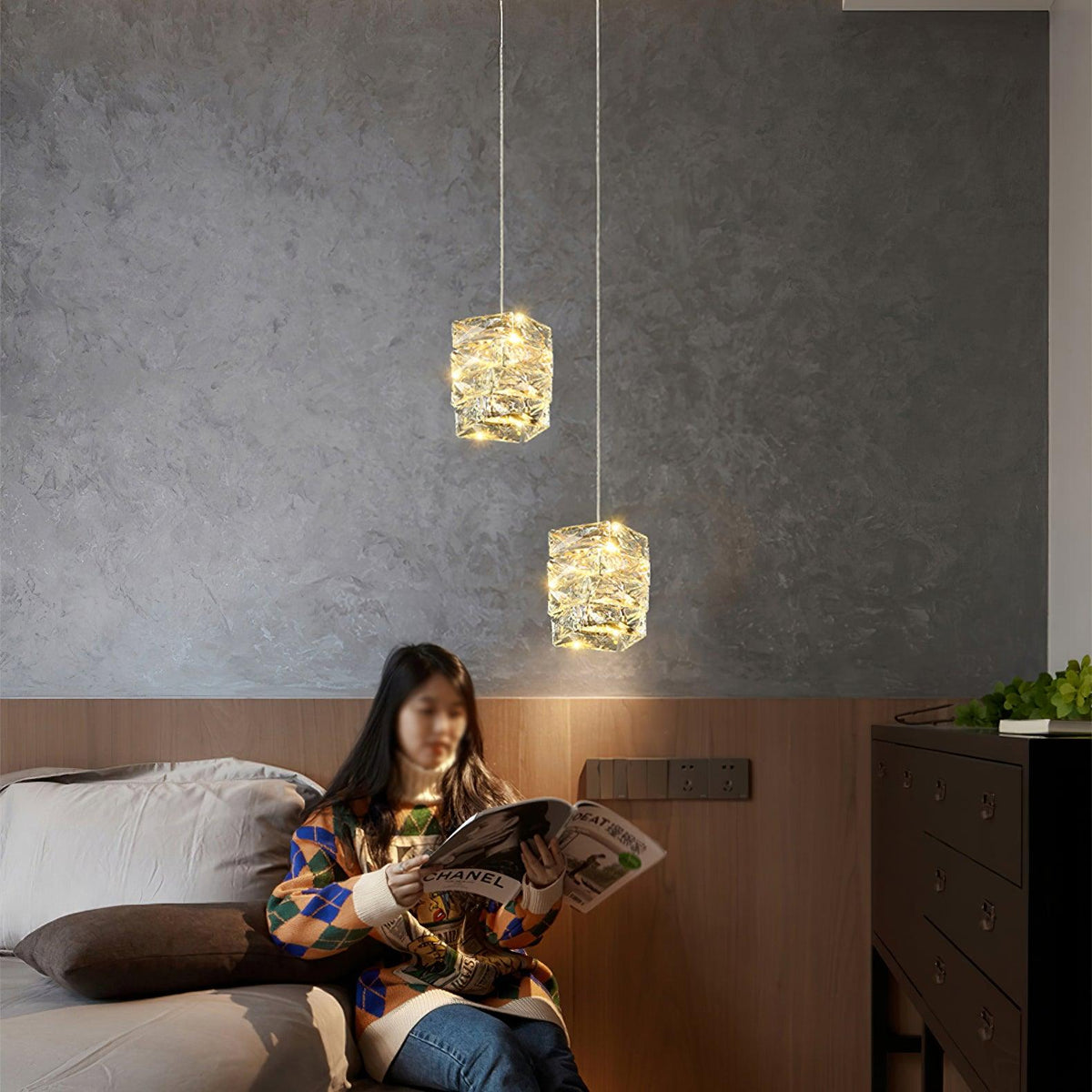 Crysta luxe kristallen hanglamp