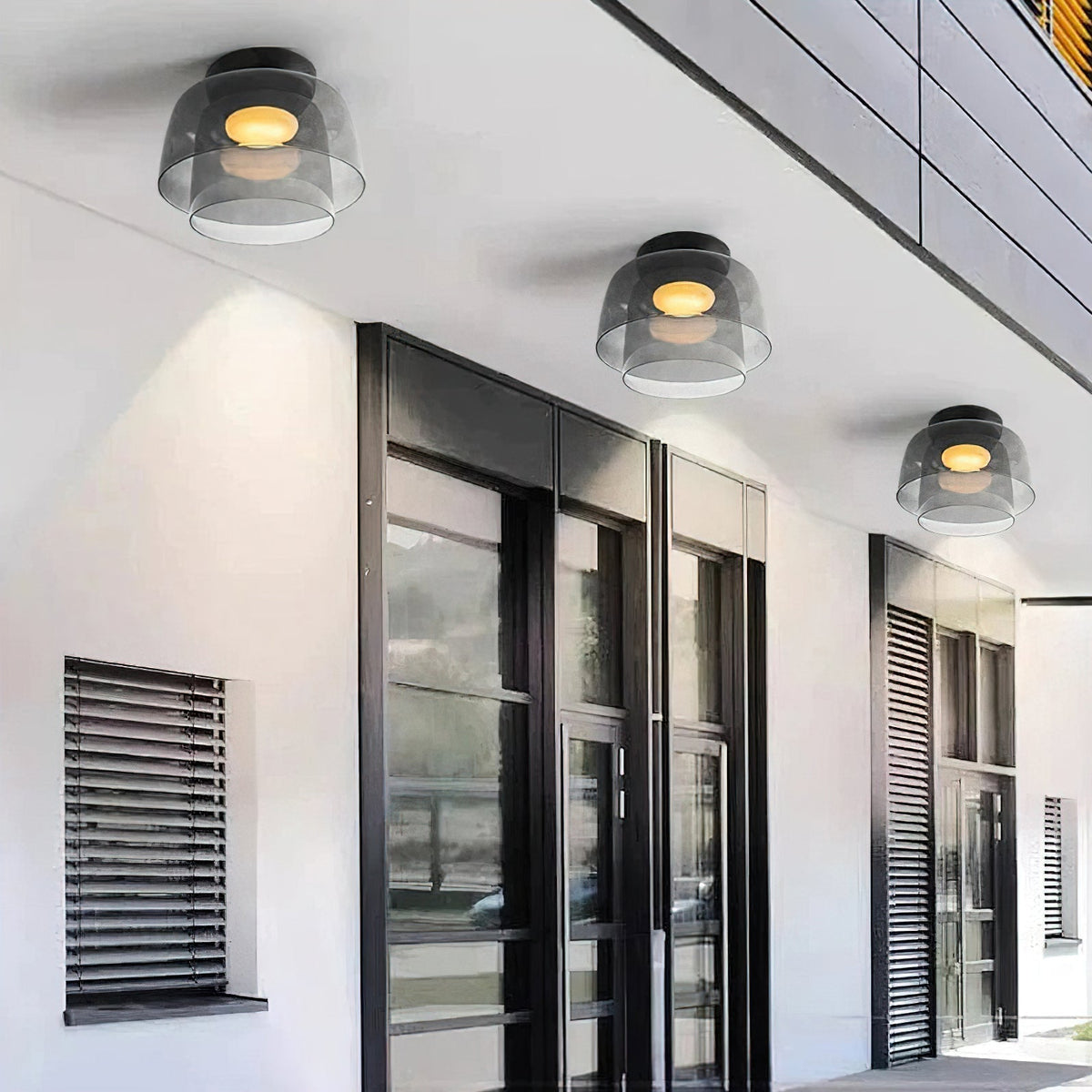 Miroriella plafondlamp gelaagde structuur warm elegant