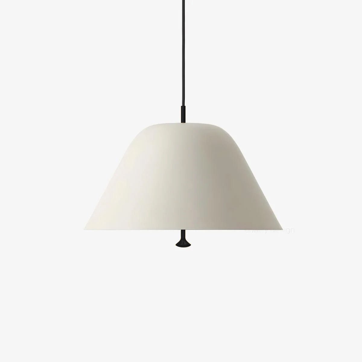 Evir hanglamp met glazen kap, messing afwerking, minimalistisch