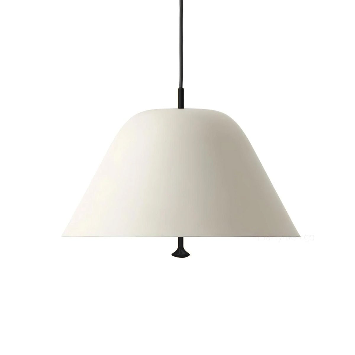 Evir hanglamp met glazen kap, messing afwerking, minimalistisch