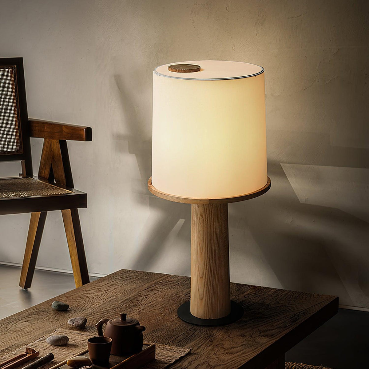 Jennifer Moderne tafellamp van hout