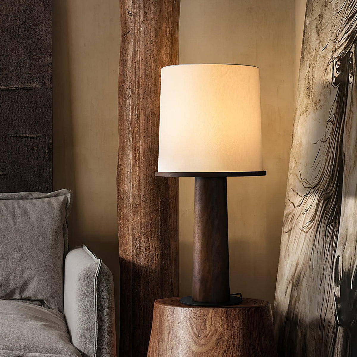 Jennifer Moderne tafellamp van hout