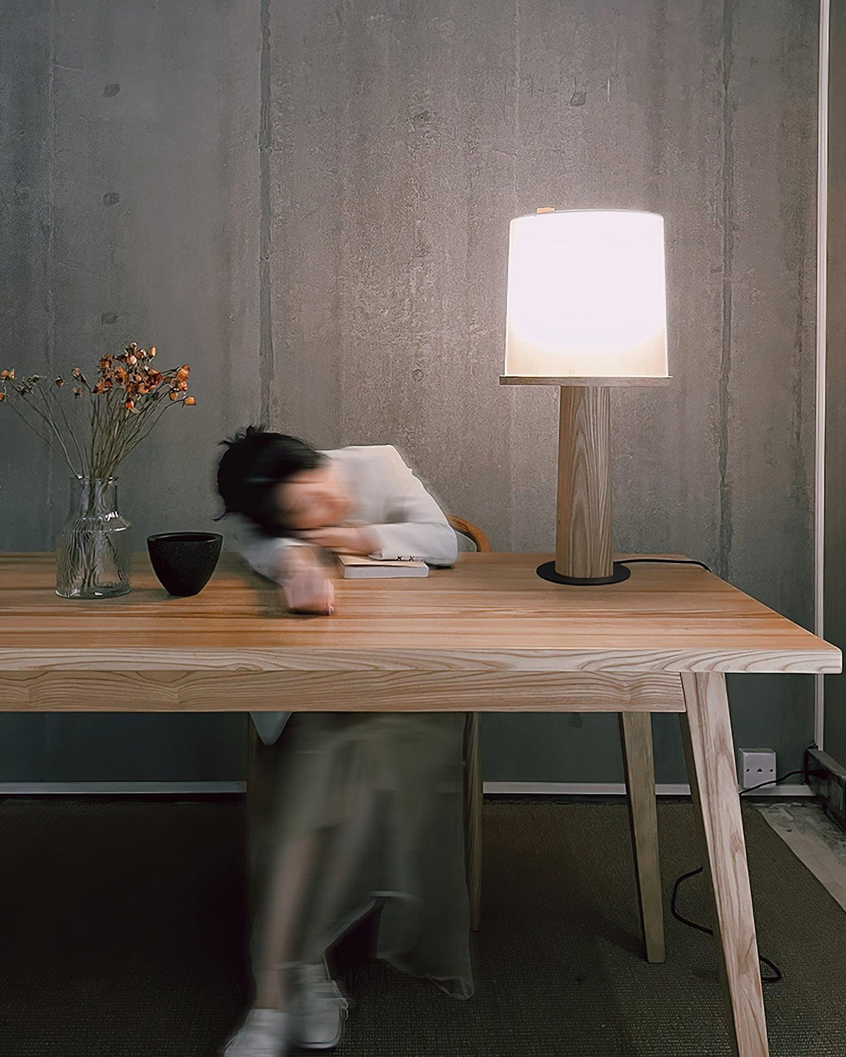 Jennifer Moderne tafellamp van hout