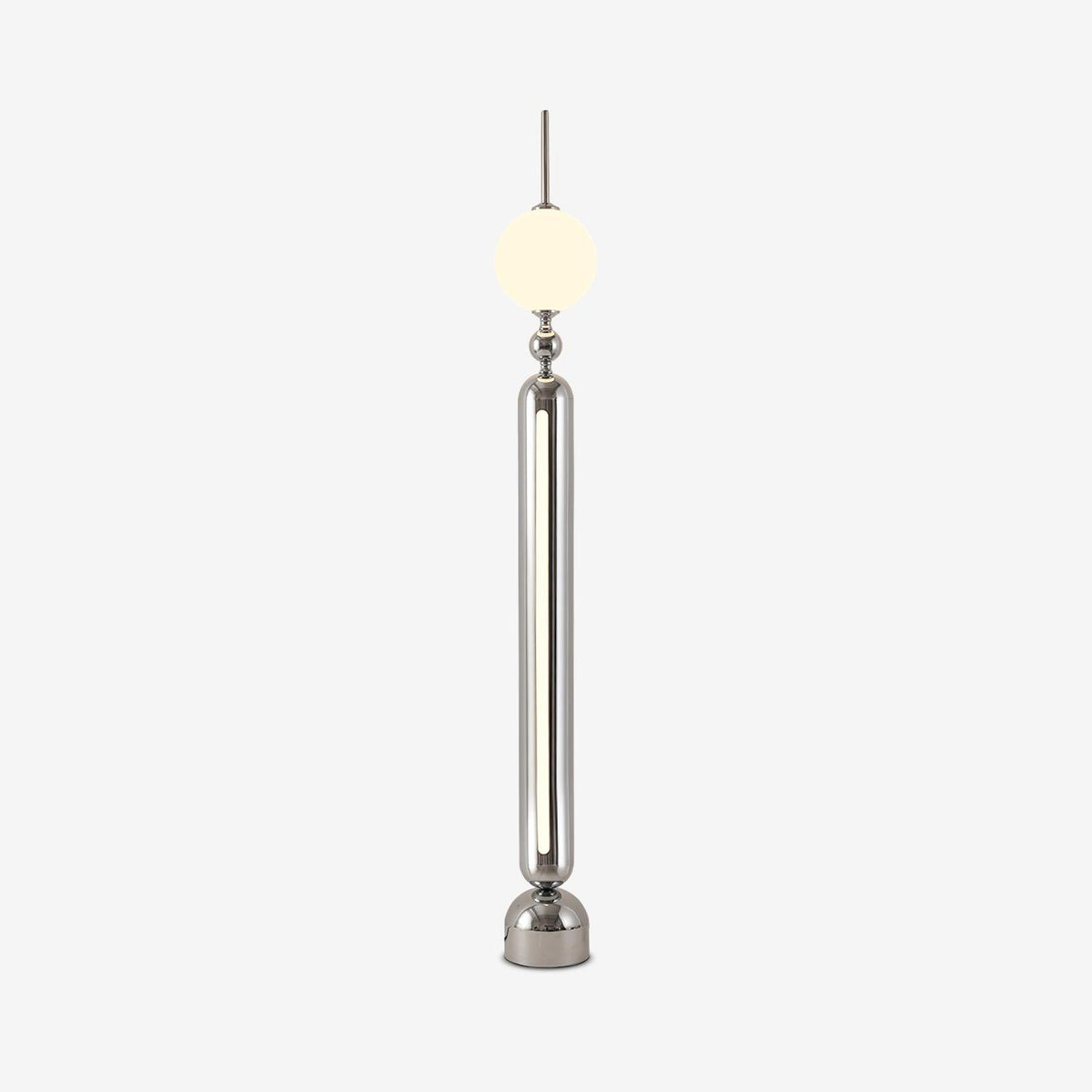 Ardinielle Futuristische vloerlamp van roestvrij staal