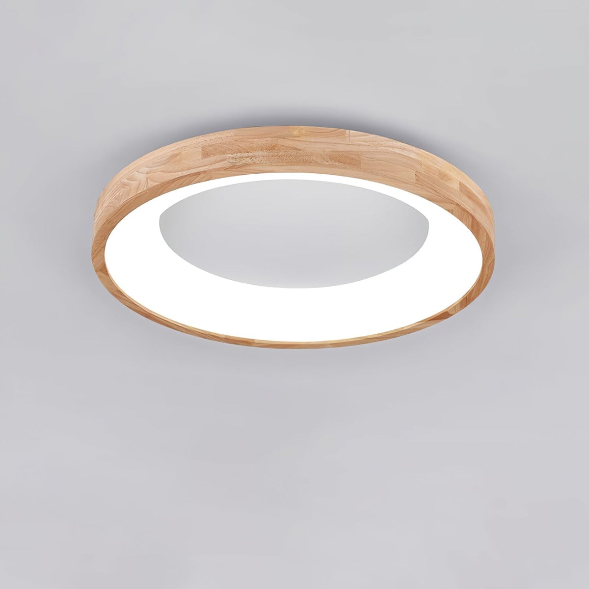 Uphae Moderne plafondlamp van hout met minimalistisch vierkant ontwerp