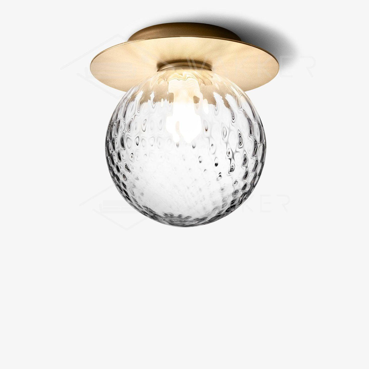 Nifte wandlamp Ronde Schijf Mondblaasglas Minimalistisch met bolvormige kap