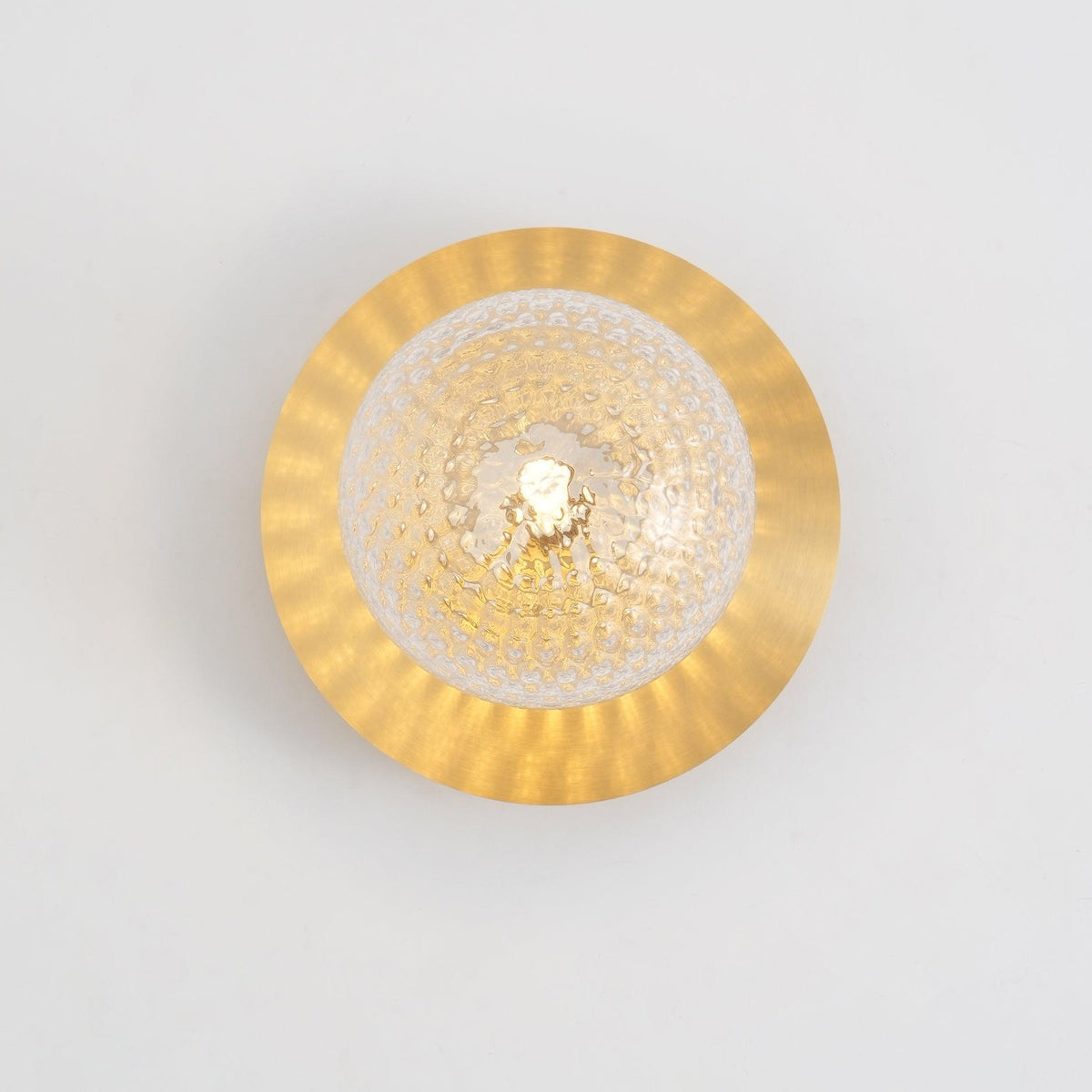 Nifte wandlamp Ronde Schijf Mondblaasglas Minimalistisch met bolvormige kap