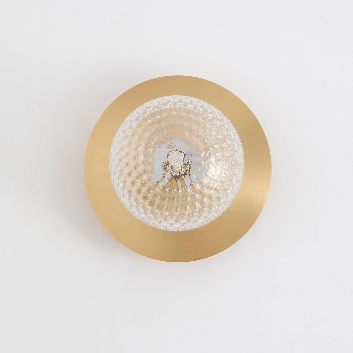 Nifte wandlamp Ronde Schijf Mondblaasglas Minimalistisch met bolvormige kap