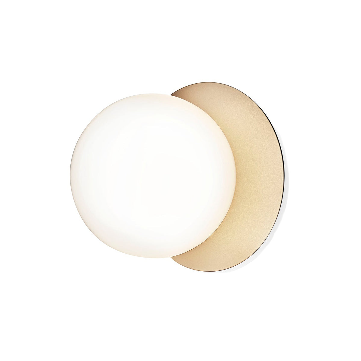 Nifte wandlamp Ronde Schijf Mondblaasglas Minimalistisch met bolvormige kap