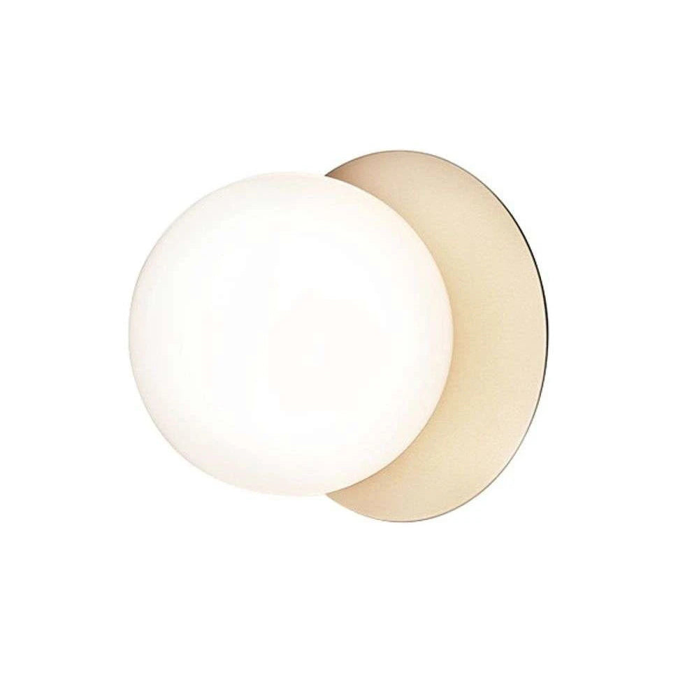Nifte wandlamp Ronde Schijf Mondblaasglas Minimalistisch met bolvormige kap