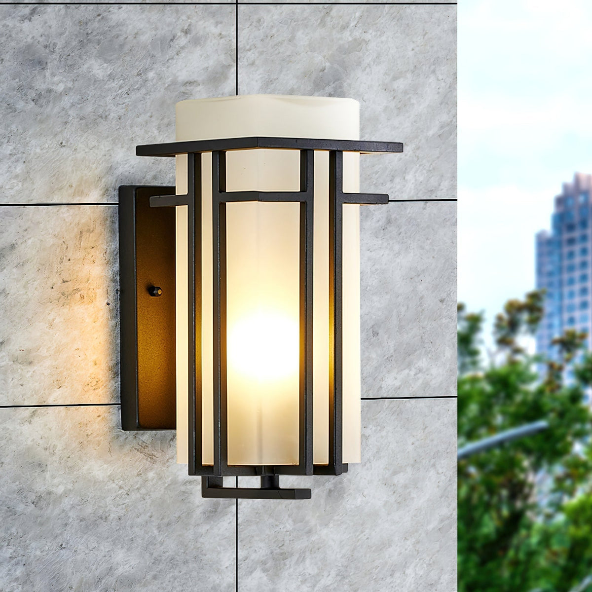 Wilen buitenwandlamp ijzer lantaarn retro